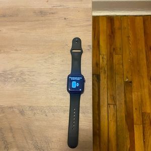 Apple Watch Series 6, 44MM, aluminum. Charger and band included.